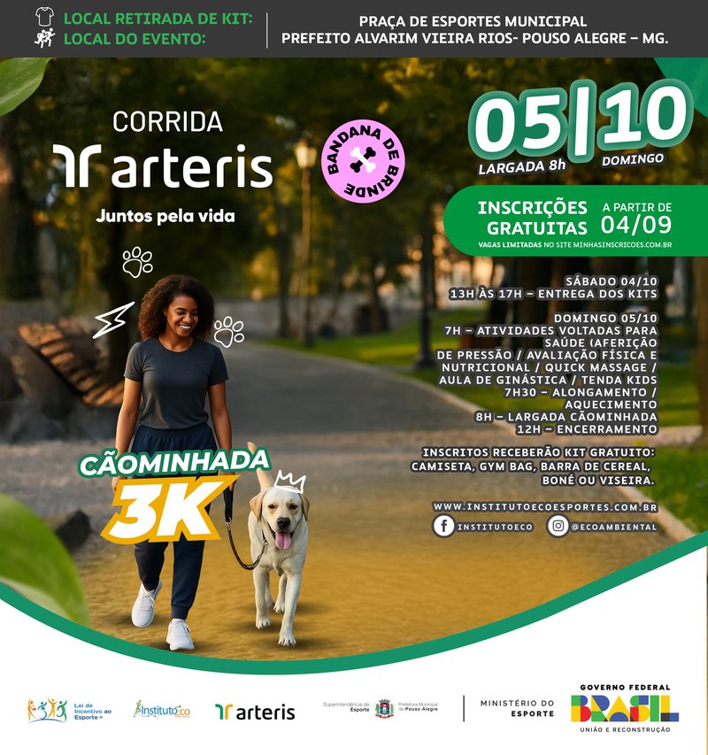 Arte - Divulgação Cãominhada - Instagram