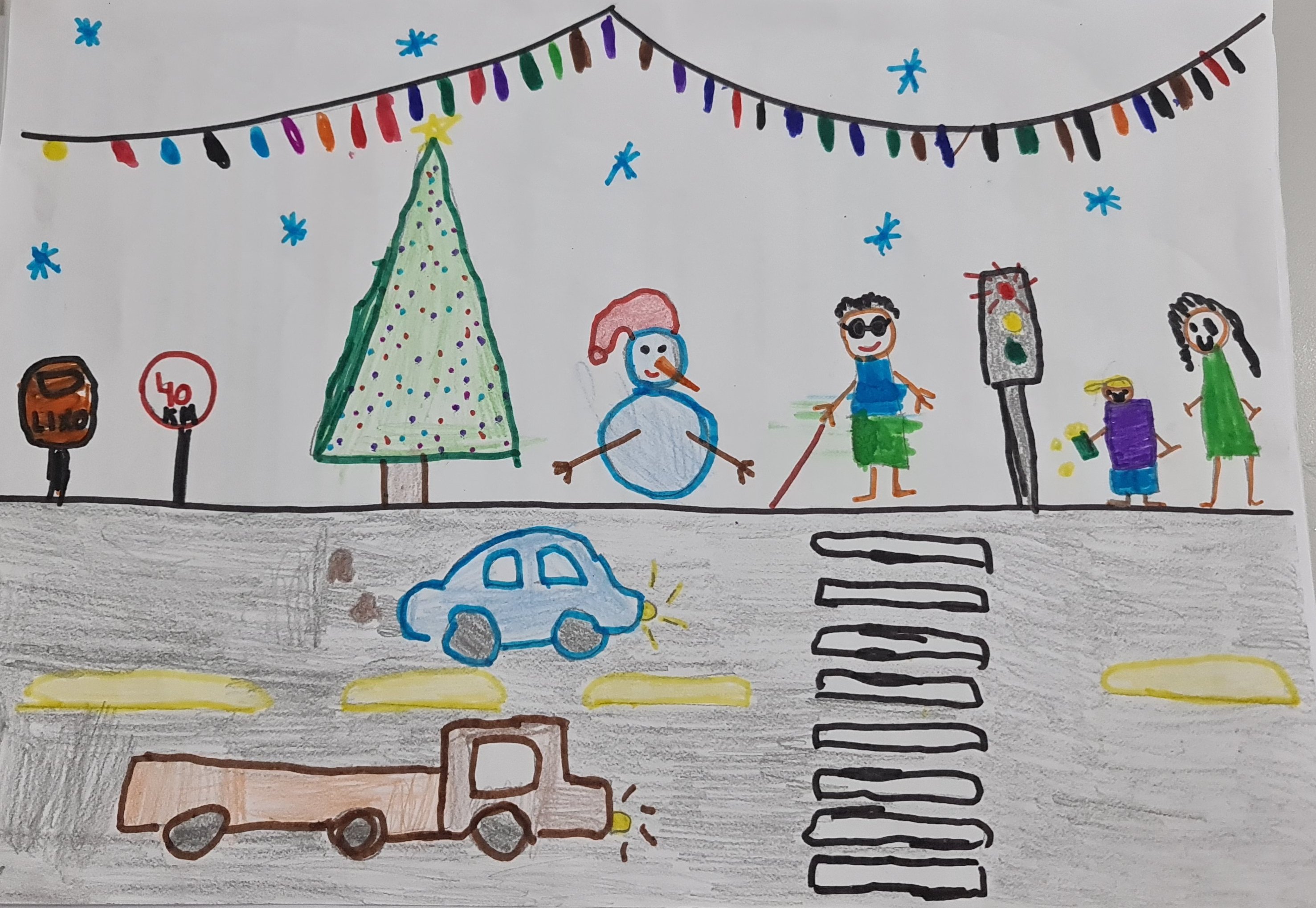 Concurso cartão de natal alunos das APAEs e AEE - Jhosé Bernado