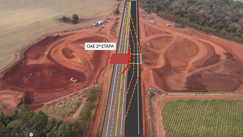 Ilustração desvio km 264