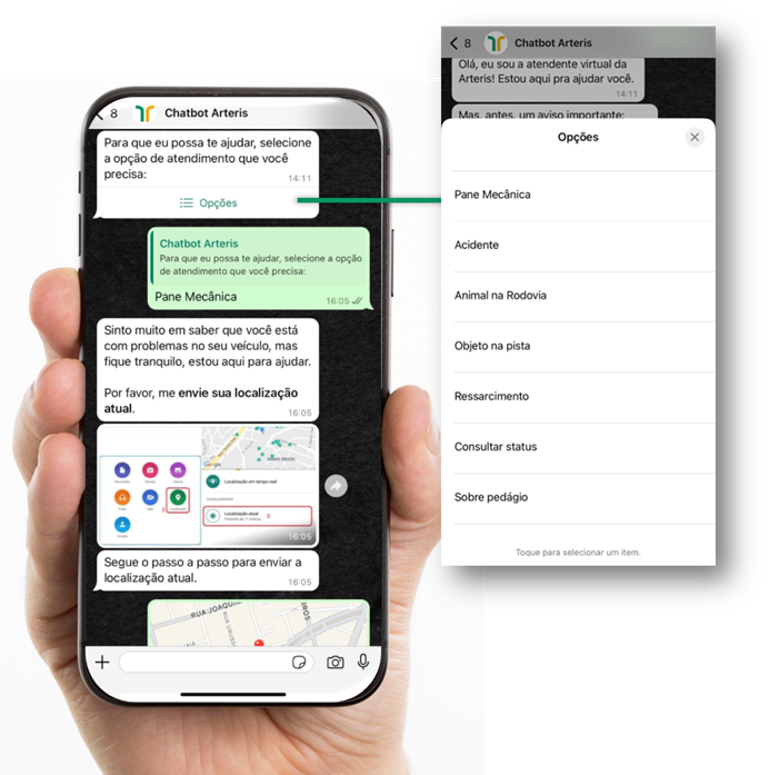 Imagem chatbot whats
