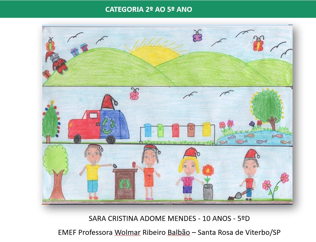 Sara Cristina - tema resíduo - Santa Rosa de Viterbo