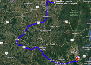 rota alternativa - curitiba joinville